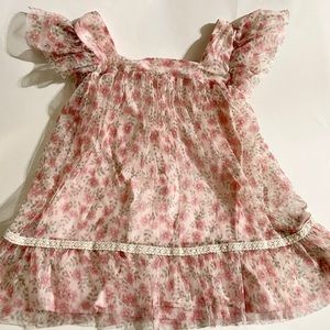 Pink Floral Zara Dress 18-24m